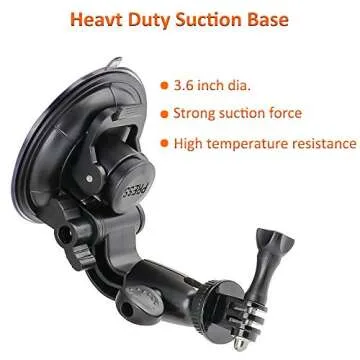 Heavy Duty Camera Car Windshield Mount for All Cameras