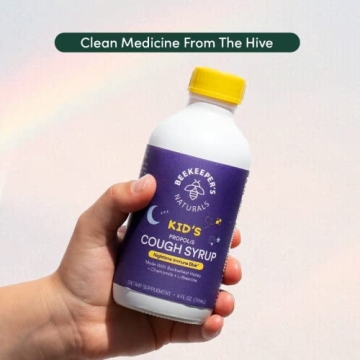 Kids Propolis Cough Syrup with Elderberry for Nighttime Health