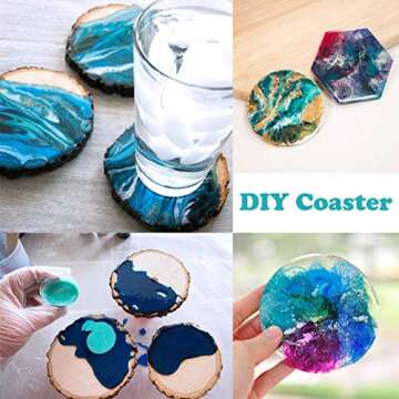 SEISSO Mica Powder, 20 Colors Epoxy Resin Dye Set, Natural Pigment Powders Dyes for Epoxy Resin/DIY Cosmetic/Soap/Paint/Nail Arts Polish/Soy Wax Candle Making (10g/0.35oz)