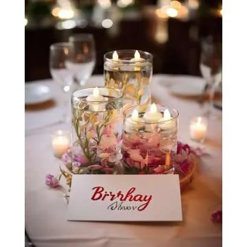 200 Hours Flameless Floating Candles