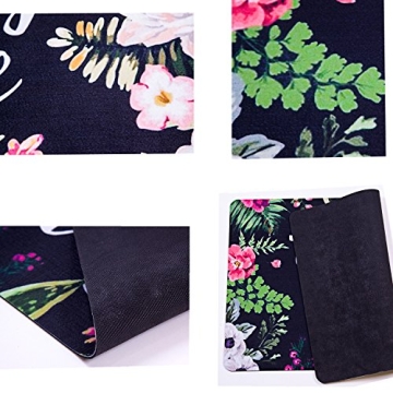 Stylish ZBLX Flowers Doormat Non-Slip and Versatile