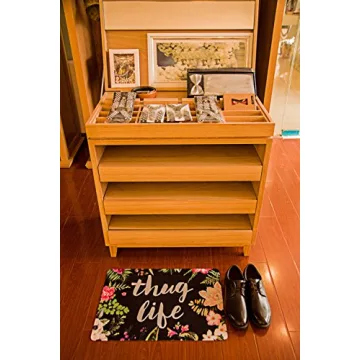 Stylish ZBLX Flowers Doormat Non-Slip and Versatile