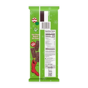 HERSHEY'S Grinch Milk Chocolate Christmas Candy Bars - 6 Count