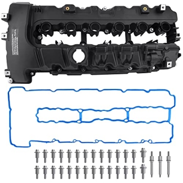 BOXI 264-936 Engine Valve Cover Kit for BMW N54 Turbo Models with Gasket & Bolts