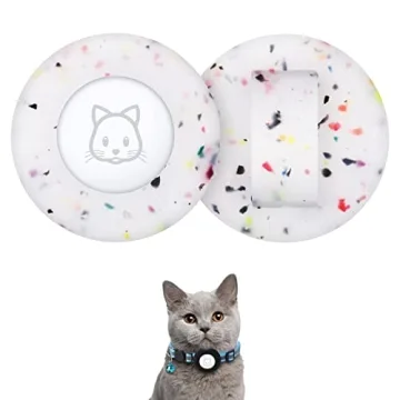 2022 Airtag Cat Collar Holder - Compatible with Apple Airtag GPS Tracker, Waterproof Case Cover for ...