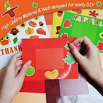 chiazllta 30 Packs Thanksgiving Fall Picture Frame Craft Kits for Kids, DIY Pumpkin Maple Leaf Turkey Craft Autumn Holiday Art Favor Home Class Kindergarten Game Activities