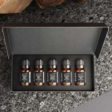 AirScent Holiday Diffuser Oil Gift Set for Festive Aromas