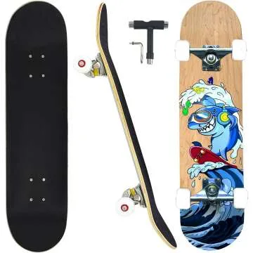 CAPARK Pro Skateboards for All Ages - 31 Inch