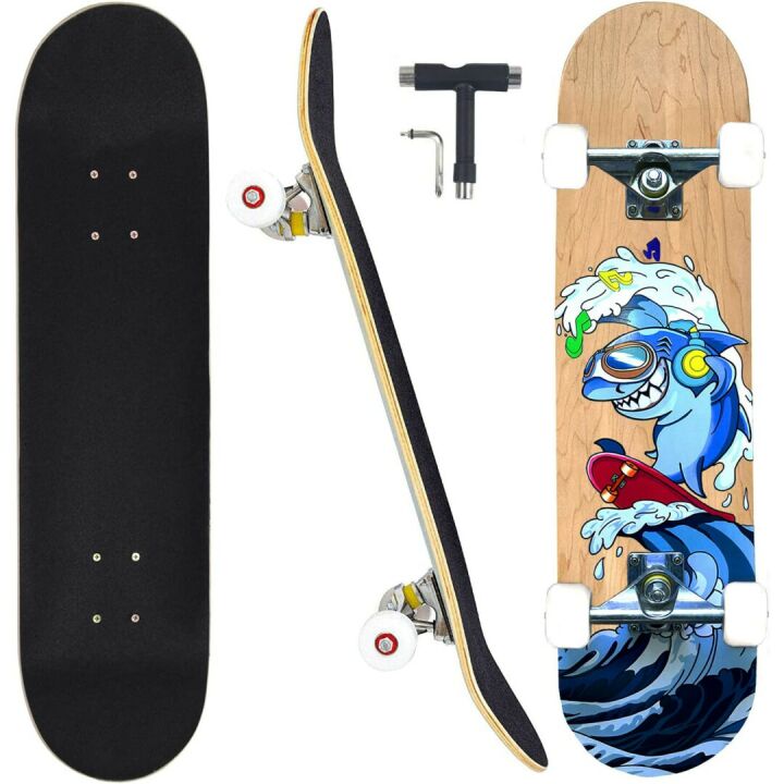 CAPARK Pro Skateboards for All Ages - 31 Inch