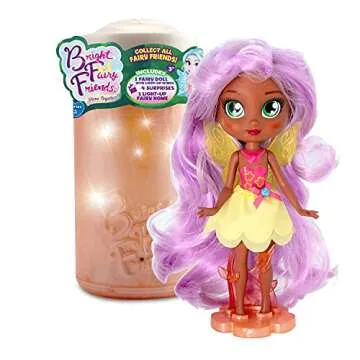 Bright Fairy Friends BFF Doll with Night Light & Multi-Colored Fairy Lights | Collectible Dolls for Girls Age 3