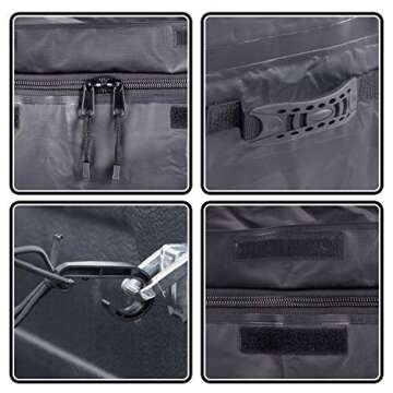 WHISTLER Truck Cargo Bag with Net- 100% Waterproof 51" x 40" x 22" (26 Cu Ft) + Storage Bag