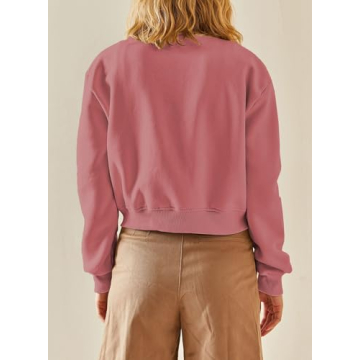 EVALESS Women's Stylish Cropped Bomber Jacket for Fall