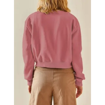 EVALESS Women's Stylish Cropped Bomber Jacket for Fall