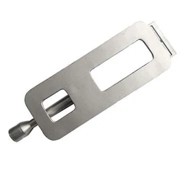 3 Pack Cast Stainless Steel 304 Grill Burner & 3 Lock Pins, 15 3/4 x 4 3/4 in, Upgraded Replacement ...