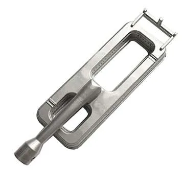 3 Pack Cast Stainless Steel 304 Grill Burner & 3 Lock Pins, 15 3/4 x 4 3/4 in, Upgraded Replacement for CISC, Fits For Coyote Members Mark Bakers Chef Grand Hall BBQ Grills 608SB, Monarch-04A 04B