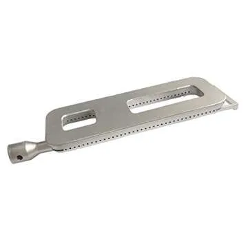3 Pack Cast Stainless Steel 304 Grill Burner & 3 Lock Pins, 15 3/4 x 4 3/4 in, Upgraded Replacement for CISC, Fits For Coyote Members Mark Bakers Chef Grand Hall BBQ Grills 608SB, Monarch-04A 04B