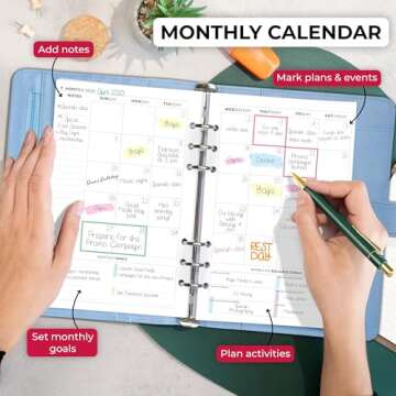 Clever Fox Weekly Planner Binder – Goal Setting Planner for Time Management & Weekly Tasks – Work & Life Organizer with To Do List & Habit Tracker – Undated, 7″ x 9″ Hardcover (Periwinkle)