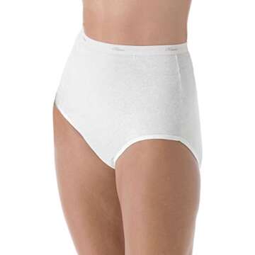 Hanes No Ride Up Cotton Brief (PP40WH) White, 7