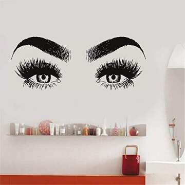 Lash Decor Wall Stickers – Perfect for Beauty Salons