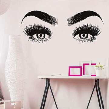 Lash Decor Wall Stickers – Perfect for Beauty Salons
