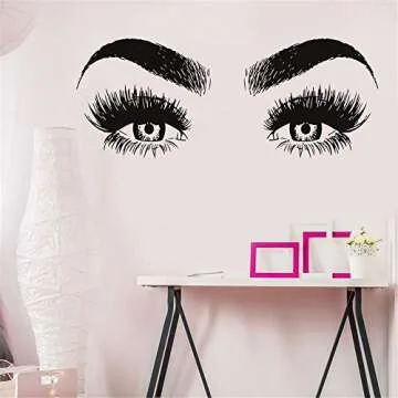 Lash Decor Wall Stickers – Perfect for Beauty Salons