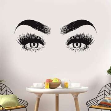 Lash Decor Wall Stickers – Perfect for Beauty Salons