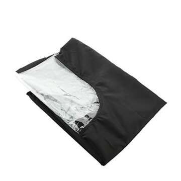 CM Barber Cape with Clear Window for Stylish Haircuts