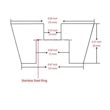 TopPerfekt 120 Pieces Soft Cutting Board Rubber Feet with 304 Stainless Steel Screws, 0.31 x 0.59 (HD), Not Slip, Non Marking, Anti-Skid, Fine Grips for Furniture, Electronics and Appliances