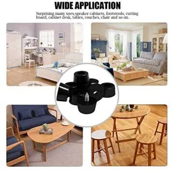 TopPerfekt 120 Pieces Soft Cutting Board Rubber Feet with 304 Stainless Steel Screws, 0.31 x 0.59 (HD), Not Slip, Non Marking, Anti-Skid, Fine Grips for Furniture, Electronics and Appliances