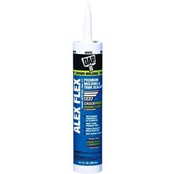 DAP 18542 2 Pack 10.1 oz. Alex Flex Premium Molding and Trim Sealant, White