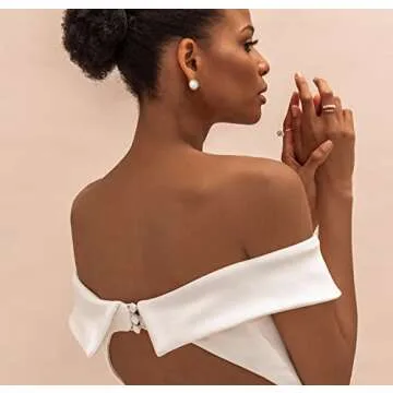 18K Gold Plated Freshwater Cultured Pearl Stud Earrings | Real Pearl Earrings - AKOCIDY