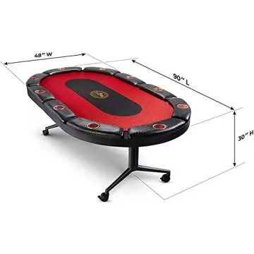 Triton Premium Poker Table for 10 Players - Luxurious Vegas Style Experience at Home