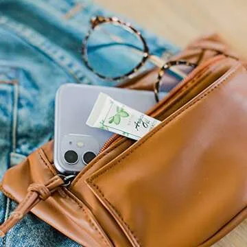 Just Like Joan Small Vegan PU Leather Fanny Pack for Women Crossbody Sling Bag Fashionable Faux Leather Waist Packs Brown Belt Bag with Adjustable Strap Purse for Ladies Travel, Walking and Hiking