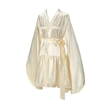 Luxurious Silk Satin Bridal Robes for Women