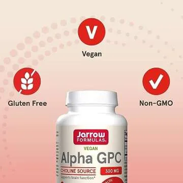 Jarrow Formulas Alpha GPC 300mg Brain Health Supplement