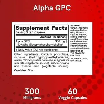 Jarrow Formulas Alpha GPC 300mg Brain Health Supplement