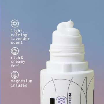 WILL PERFORM Lavender Oil Magnesium Lotion for Sleep by Serena Williams I Nightly Topical Magnesium Cream for Relaxation I Vitamin D & Geranium Lavender Lotion for Better Sleep & Relief I 3 FL Oz