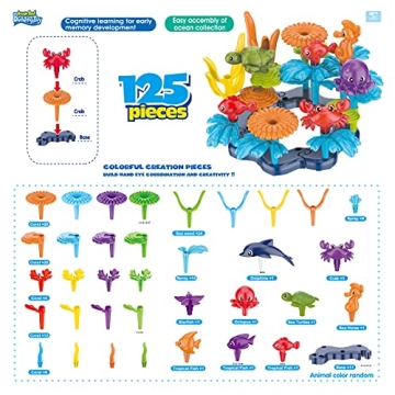 KC Republic Ocean Reef 125 pcs Toy Set for Ages 3-6
