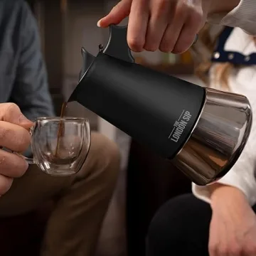 London Sip Stainless Steel Espresso Maker Perfect for Home Brewing