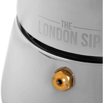 London Sip Stainless Steel Espresso Maker Perfect for Home Brewing