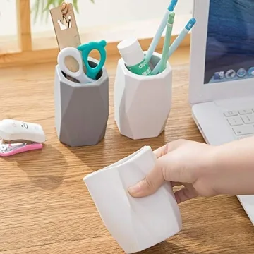 YOSCO Silicone Pencil Holder Functional Geometric Design