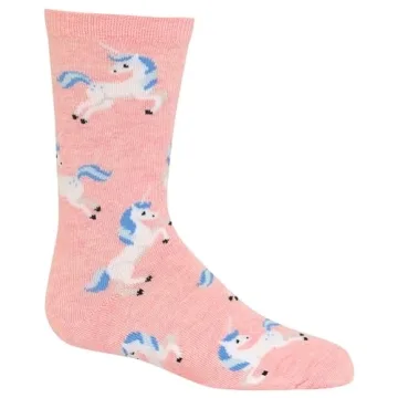 Cute Unicorn Crew Socks for Kids - Hot Sox Fun Designs