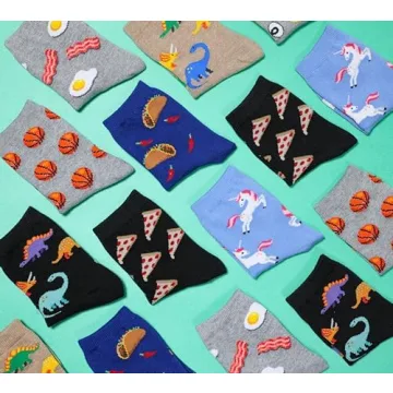 Cute Unicorn Crew Socks for Kids - Hot Sox Fun Designs