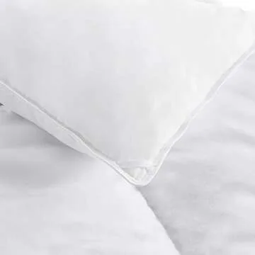 Amazon Basics White Down Alternative Comforter and Duvet Insert with Corner Tabs (Full/Queen, Light)
