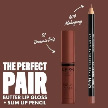 NYX Slim Lip Pencil - Long-Lasting & Creamy Mahogany