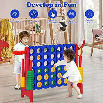 Costzon Giant 4-in-A-Row Game Set for All Ages