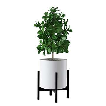 FaithLand Mid Century Plant Stand Indoor Outdoor (EXCLUDING 12" Plant Pot) , Hold Up to 12 Inch Plan...