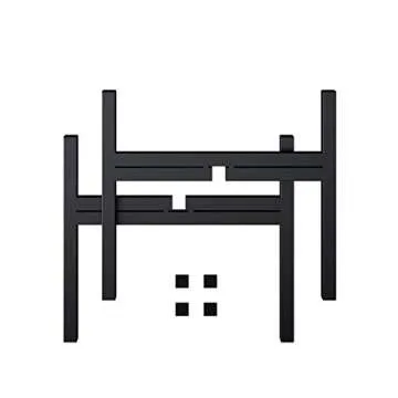 FaithLand Mid Century Plant Stand Indoor Outdoor (EXCLUDING 12" Plant Pot) , Hold Up to 12 Inch Planter, Metal Planter Stand, Potted Plant Holder, Black - Fits Snake Plant - Upgraded Design.