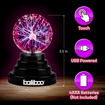 Mini Plasma Ball Lamp - Interactive Plasma Globe Light