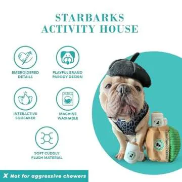 Starbarks Activity House - Fun Plush Dog Toy for All Breeds